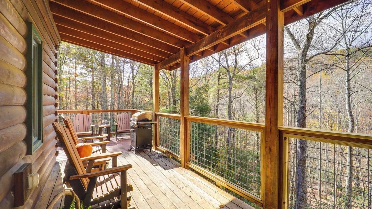 Apple Ridge Cabin | Cabin on 22 Acres w/Patio - 3 Mi to Blowing Rock!