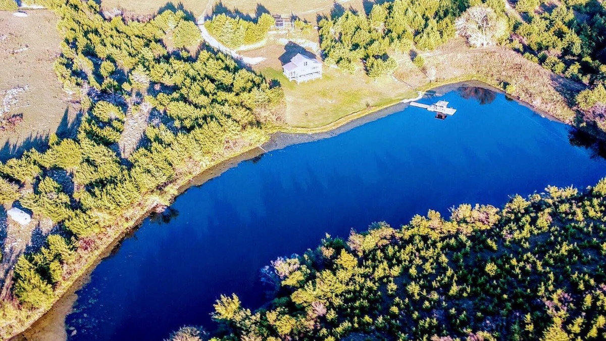 Junction City Cabin | Cabin on Four-Acre Pond
