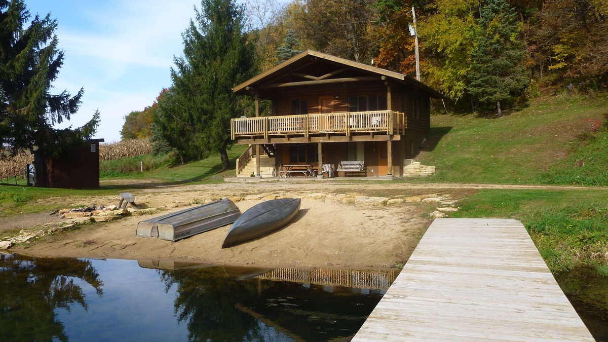 Hanover Cabin | Cabin On The Lake Is Your Own Hideaway On A Private 10 Acre Lake
