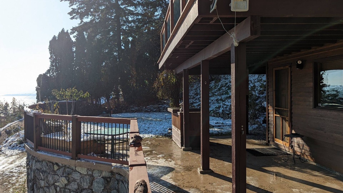 Central Okanagan Apartment | Cabin Suite - Lakeview Walkout-Patio & Firepit