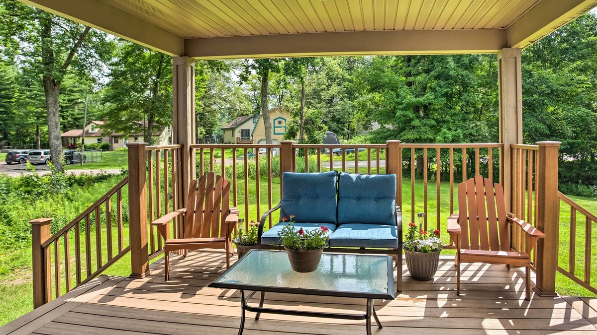 Balsam Lake Cottage | Cabin w/Dock & Porch Across From Balsam Lake