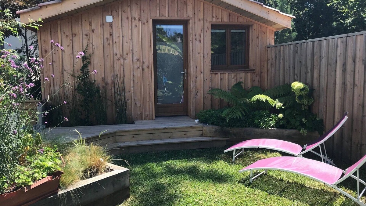 Cap-Ferret Cabin | Cabin with private terrace in a garden in the center of Cap Ferret