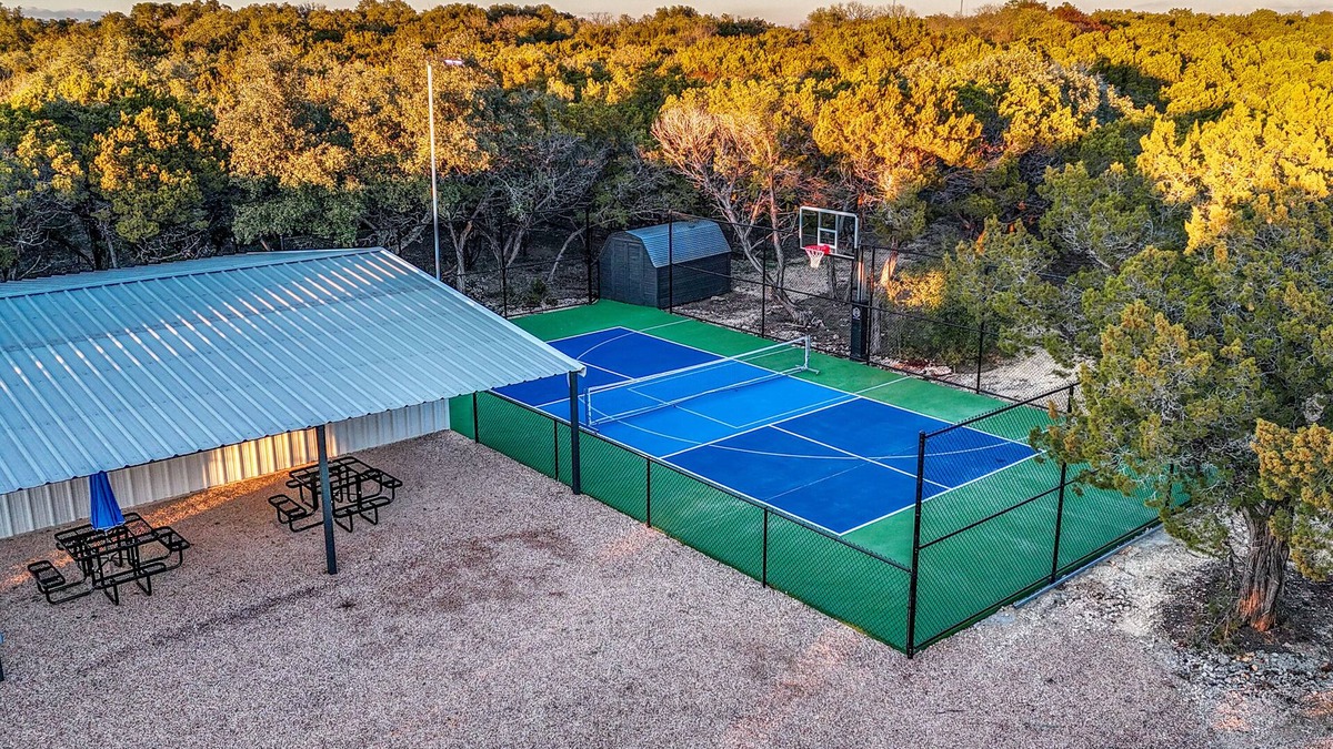 Paluxy Cabin | Cabin with Views, Hot Tub, Pickleball, & Game Building on 16 Acres!
