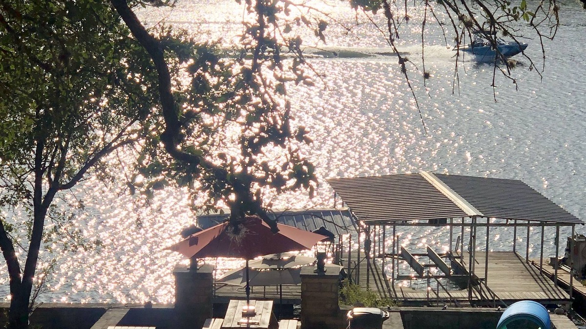 Pedernales Bend House | Cactus Camper is close to the water with lake views