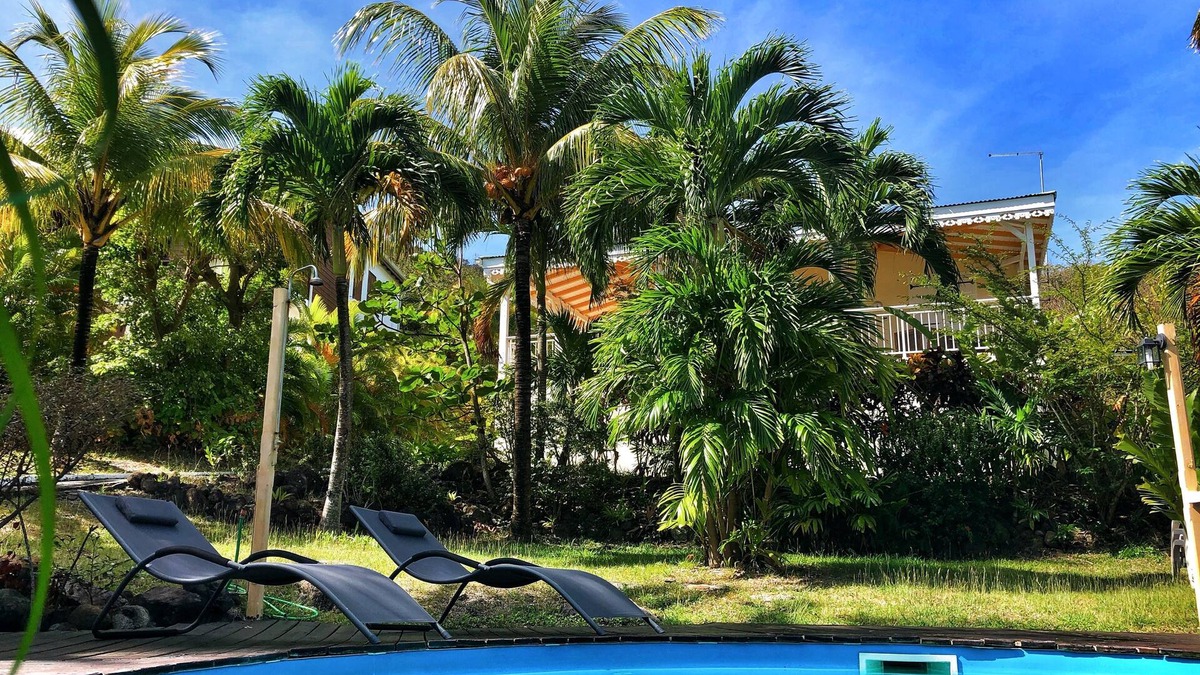 Bas Vent Villa | Cajou (7p), 3 A/C bedrooms, pool, coastal view, sea 400 m