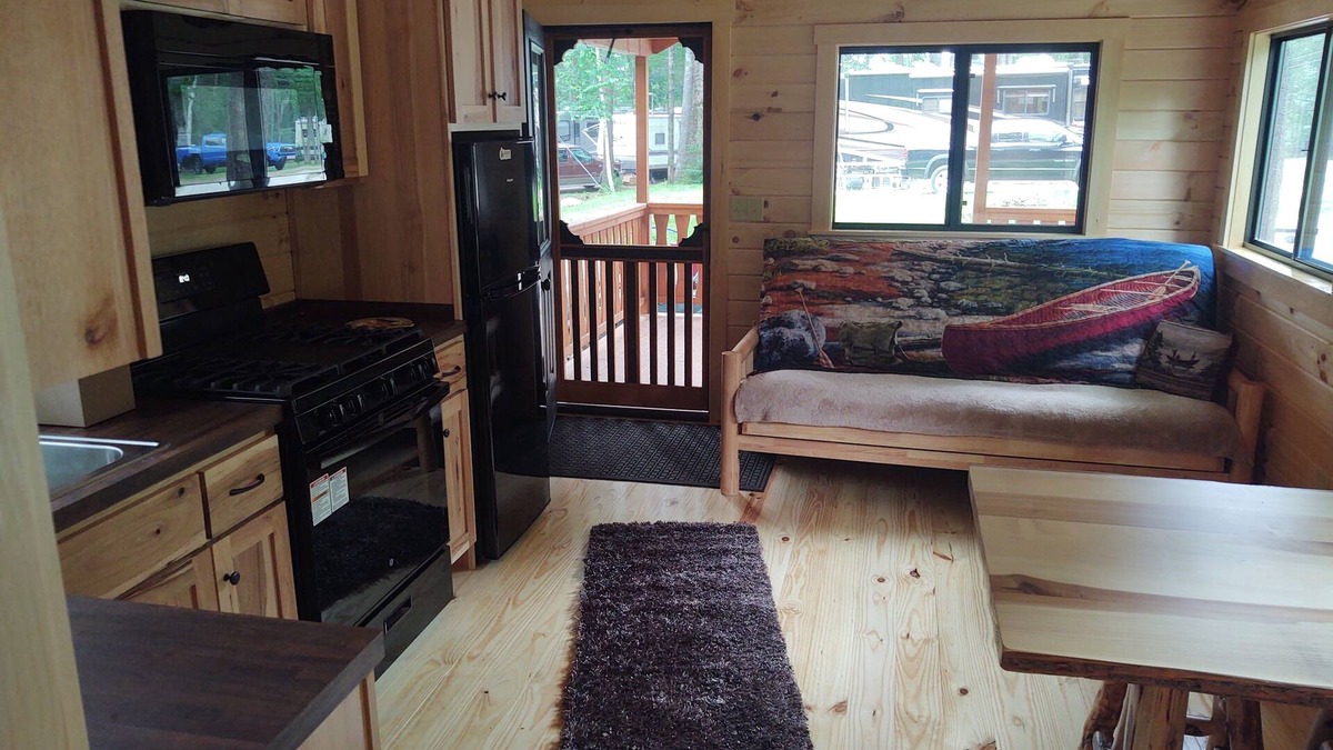 Durham RV Rental | Camp in Cabins all year. At Durham Leisure campground. Maine Style.