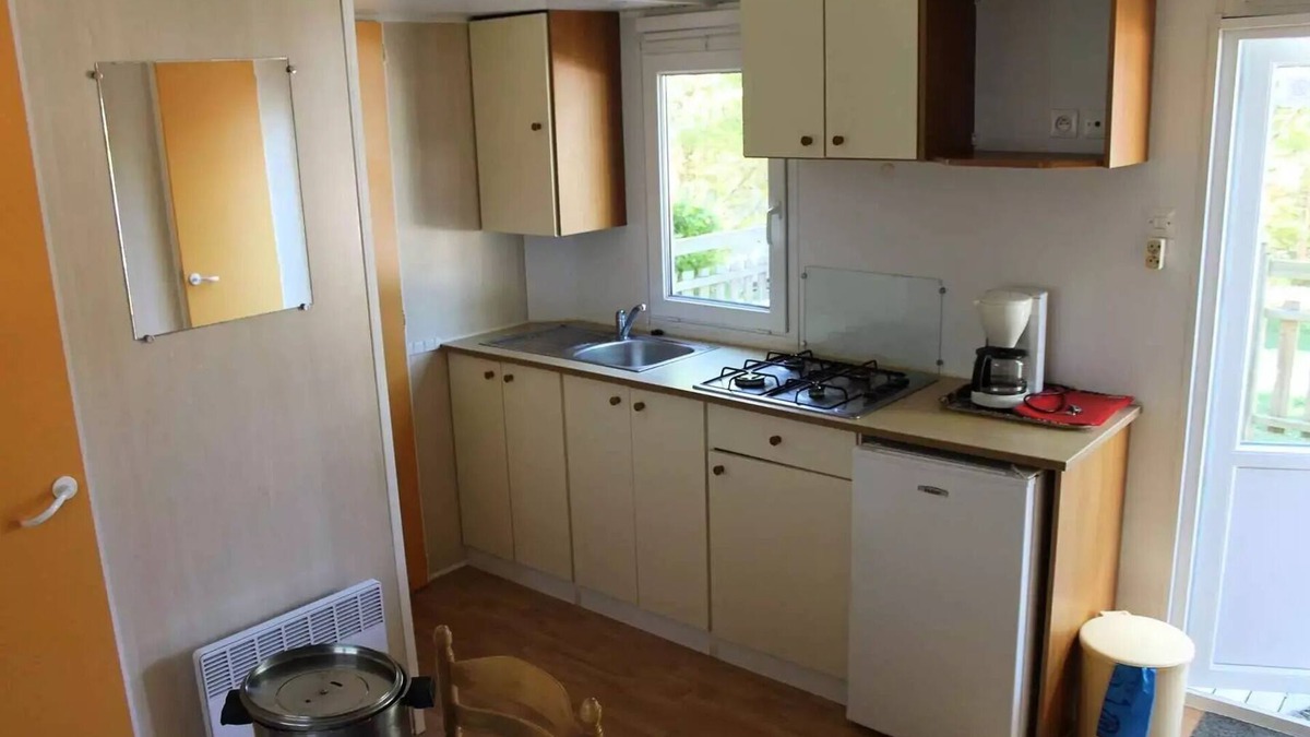 La Cassagne House | Camping de la Grande Prade * - Mobile residence comfort Acacias 4 people with semi-covered wooden terrace 18 m2 4 people
