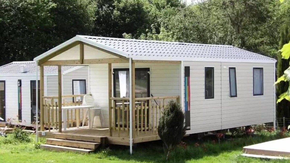 Guillac House | Camping des Cerisiers * - Mobilhome Panama Duo - integrated terrace 6 people