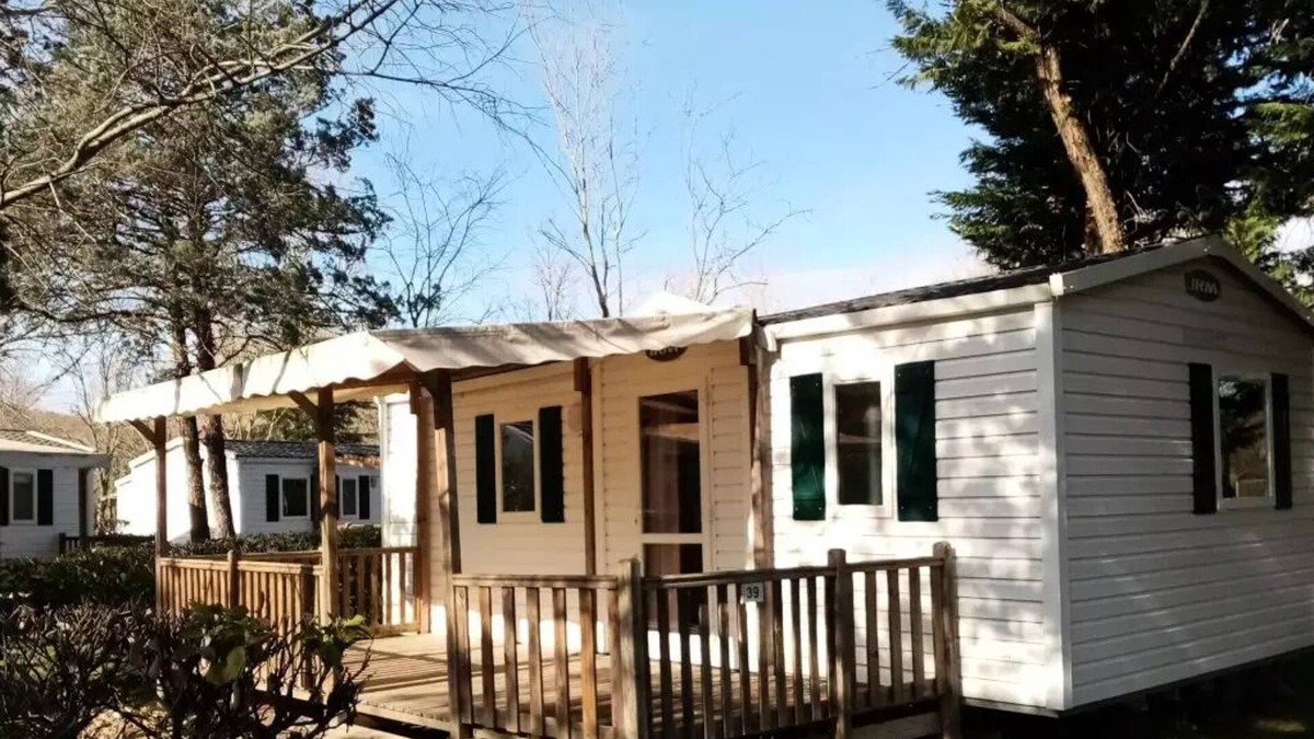 Saint-Maurice-dʼArdeche House | Camping Domaine du Cros d'Auzon* - Comfort mobile home 3 rooms for 4 people Air-conditioned