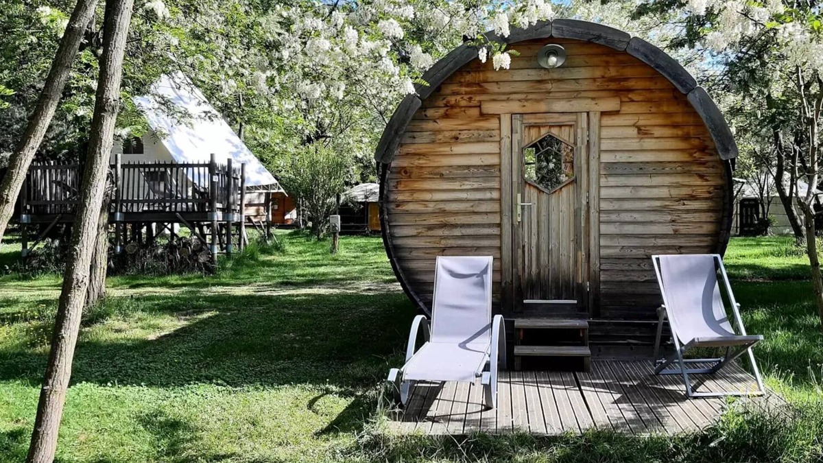 Arlebosc House | Camping du Viaduc* - Barrel 1 Room 2 People Without Sanitary