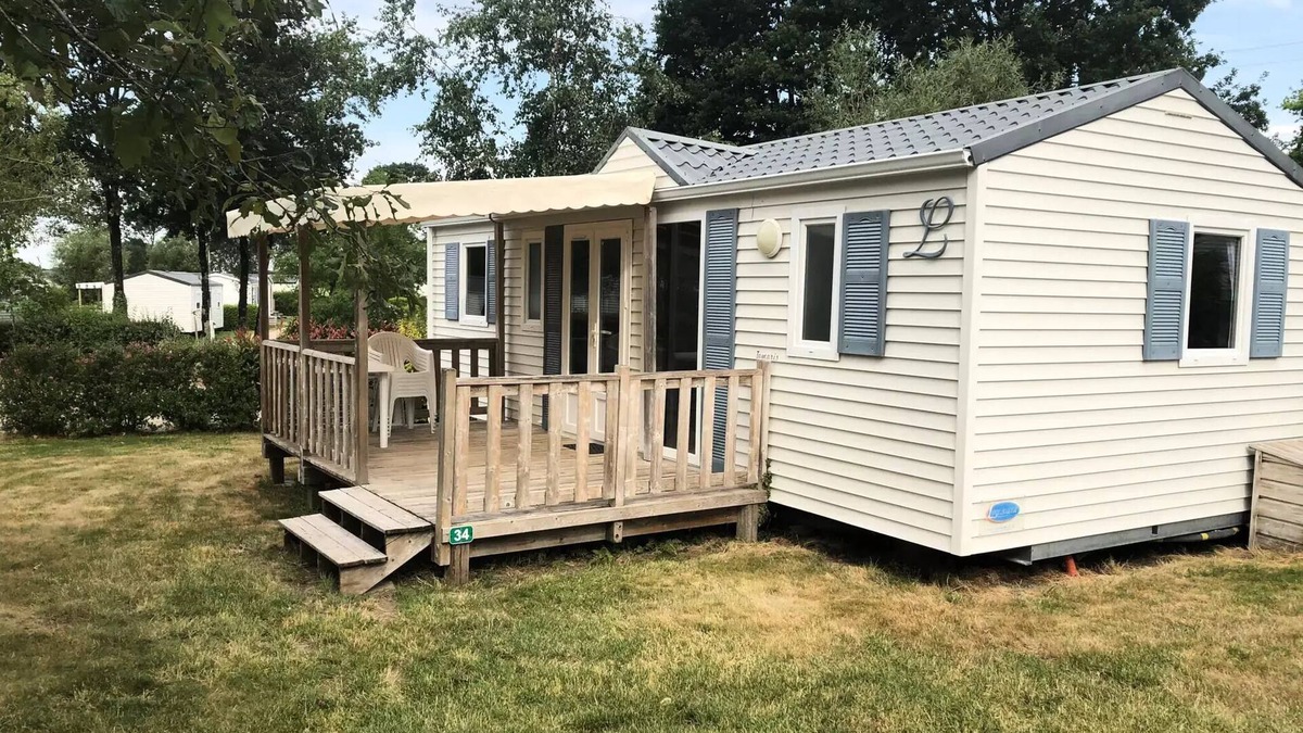 Pont-Scorff House | Camping Entre Terre et Mer * - Eco mobile home (3 bedrooms) 6 people
