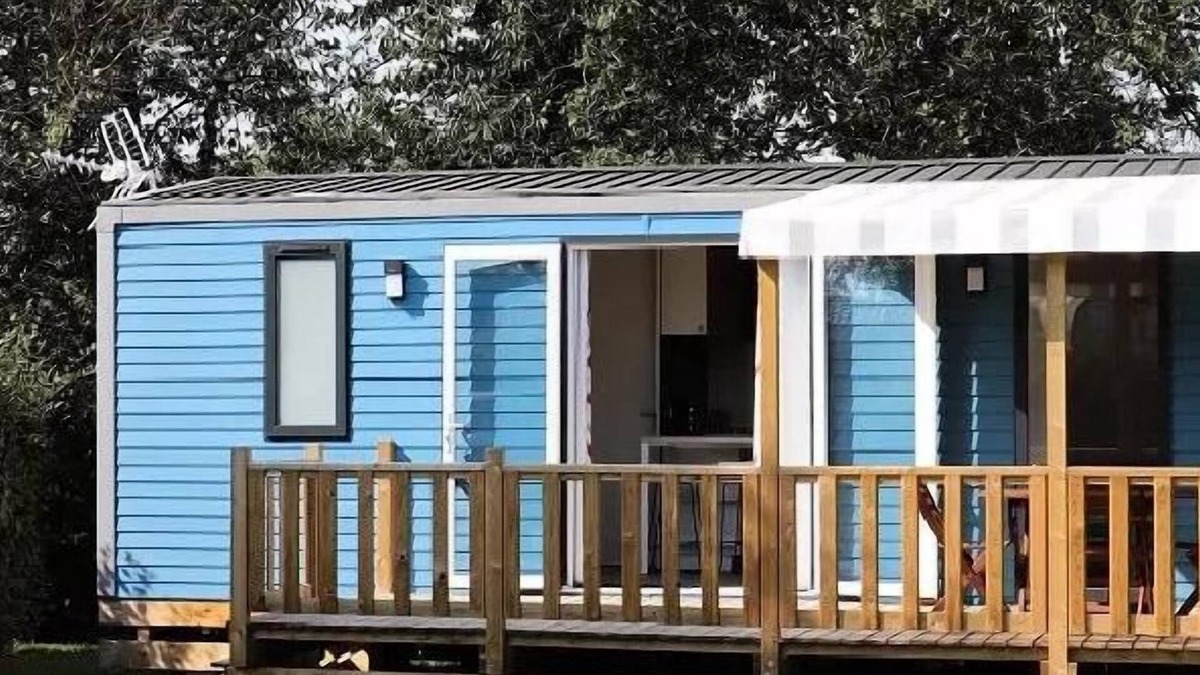 Cahagnolles House | Camping L'Escapade * - Mobile home Pacific 25m2 (2 bedrooms) + covered terrace 4 people