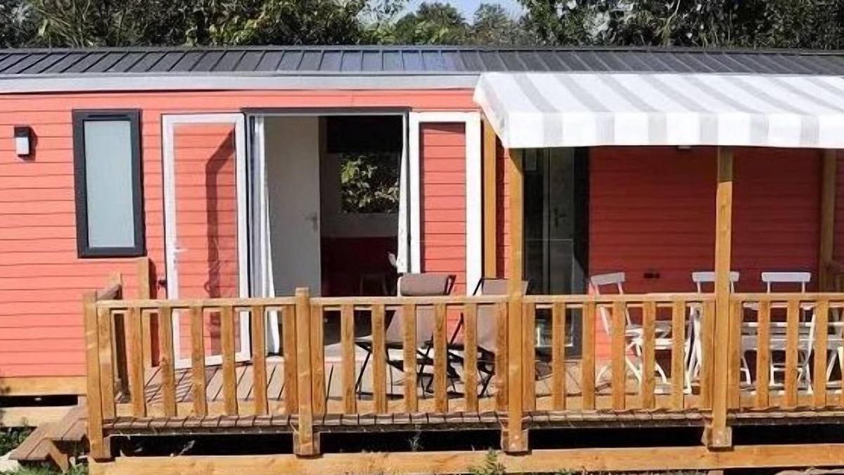 Cahagnolles House | Camping L'Escapade * - Mobile home Florès 34m2 (3 bedrooms) + terrace 7 people