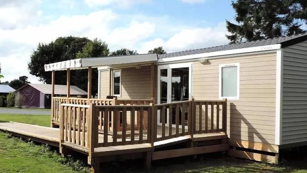 Cahagnolles House | Camping L'Escapade * - Mobil home Java 30m2 (2 bedrooms) + terrace PMR 4 people