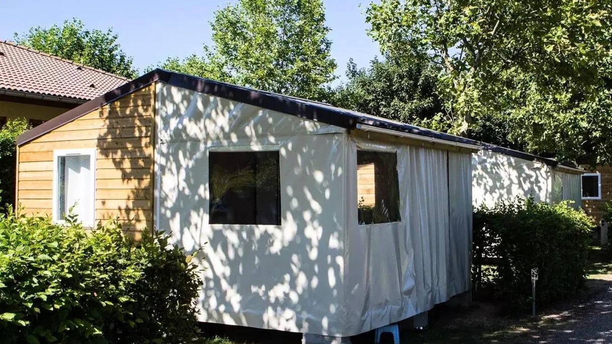 Fleurie House | Camping La Grappe Fleurie - 3-room canvas cottage for 5 people without sanitary facilities