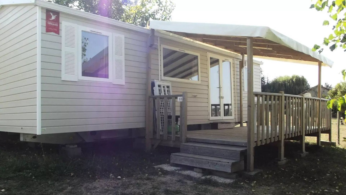 Le Grand Serre House | Camping le Grand Cerf * - Mobile home Comfort 6p (35m2) with covered terrace, air conditioning 6 people