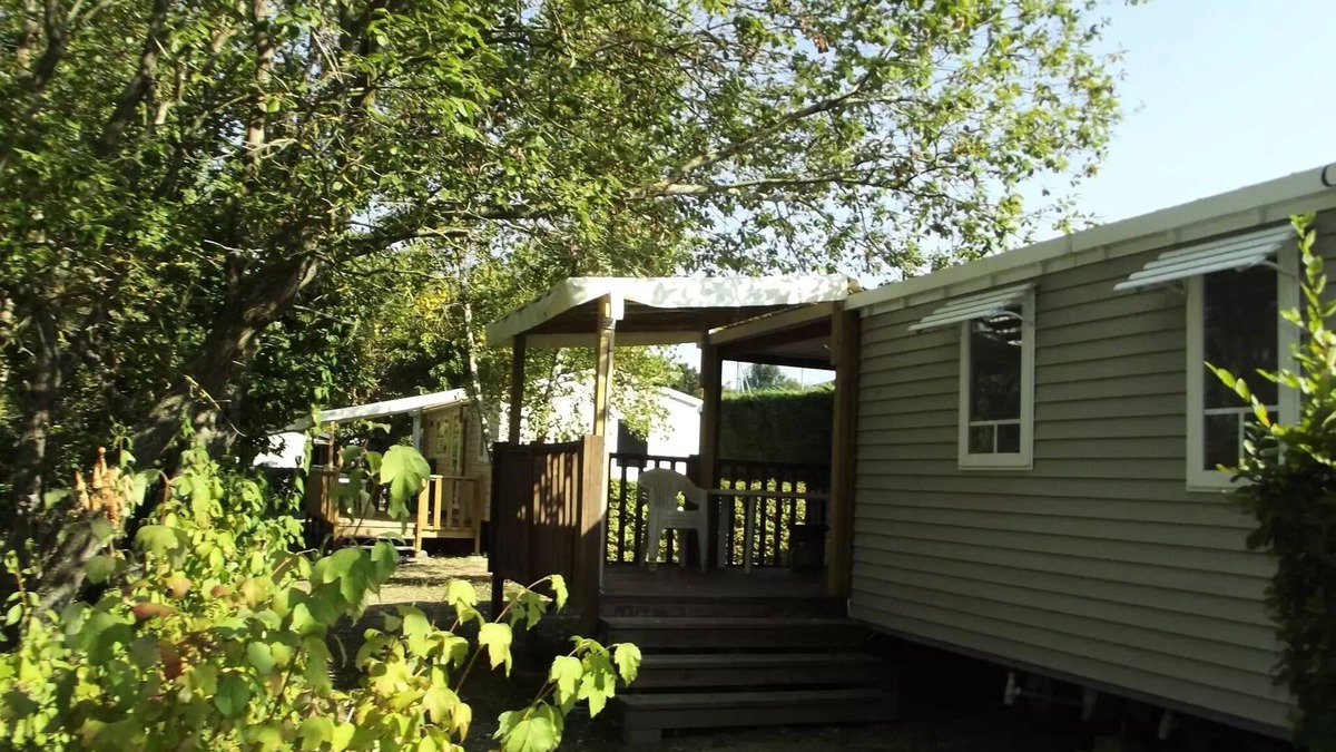 Le Grand Serre House | Camping le Grand Cerf * - Mobile home Comfort 4p (27m2) with covered terrace, 2 bedrooms, air conditioning 4 people