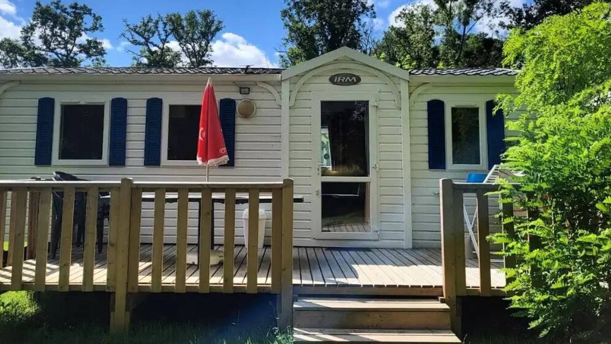 Chemery House | Camping Le Gué* - Mobile home 28 m² - 3 bedrooms for 6/8 people with air conditioning for 8 people