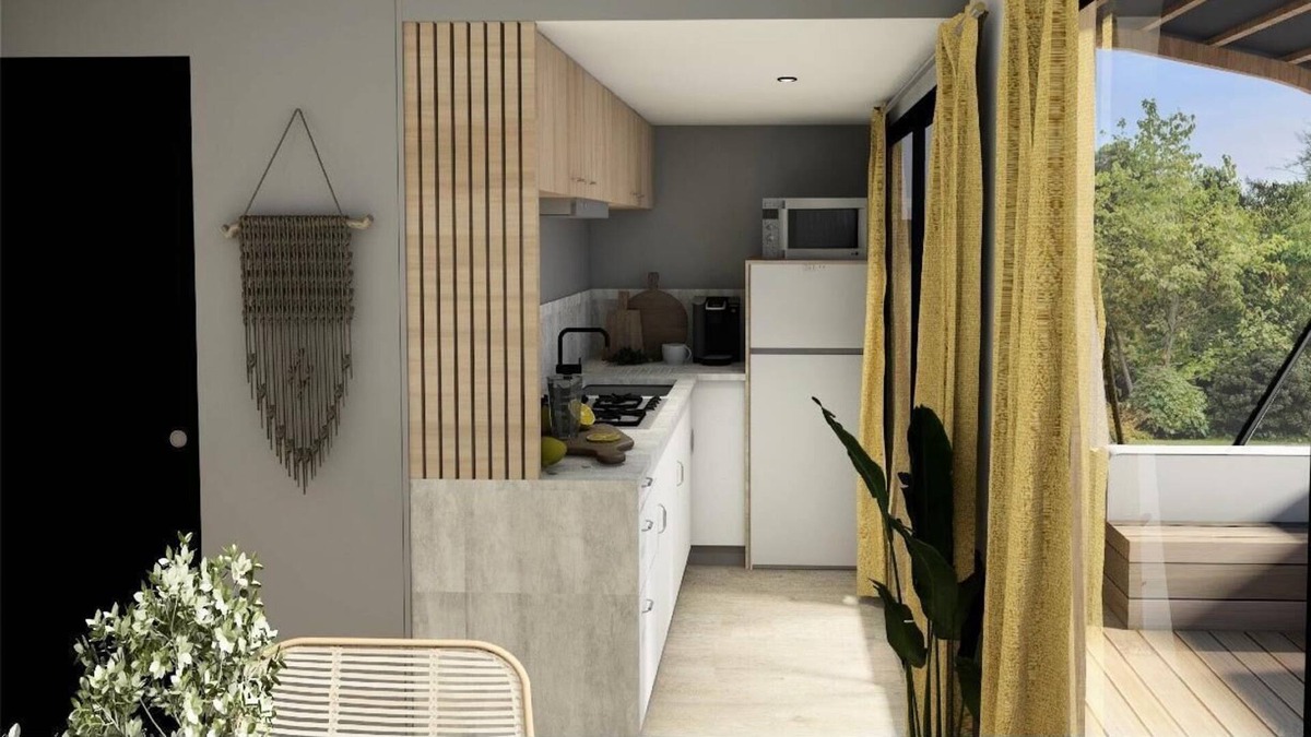 Ingrandes House | Camping Le Petit Trianon **** - Mobi home Privilège 3 rooms 4 people