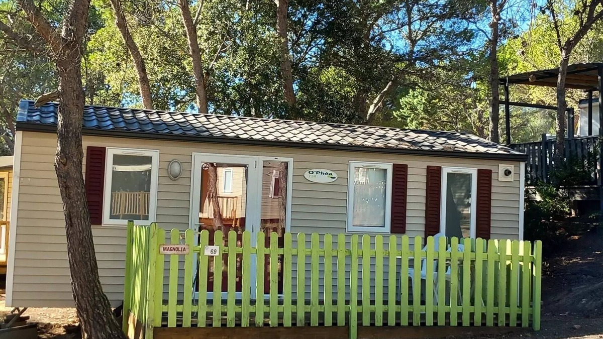 Fabrezan House | Camping Le Pinada * - Mobil Home MAGNOLIA - 2 bedrooms - 28m2 4 people
