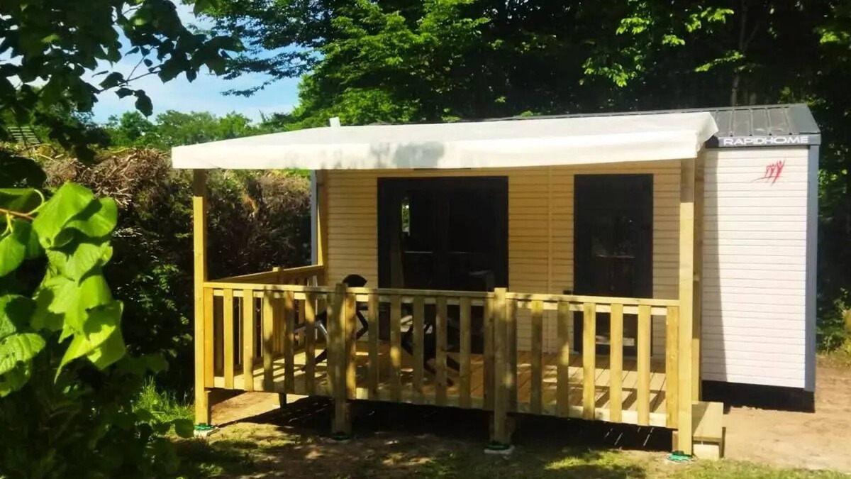 Saint-Gerons House | Camping Les Rives du lac Cantalès * - Mobile home 1 bedroom Couple 2 people