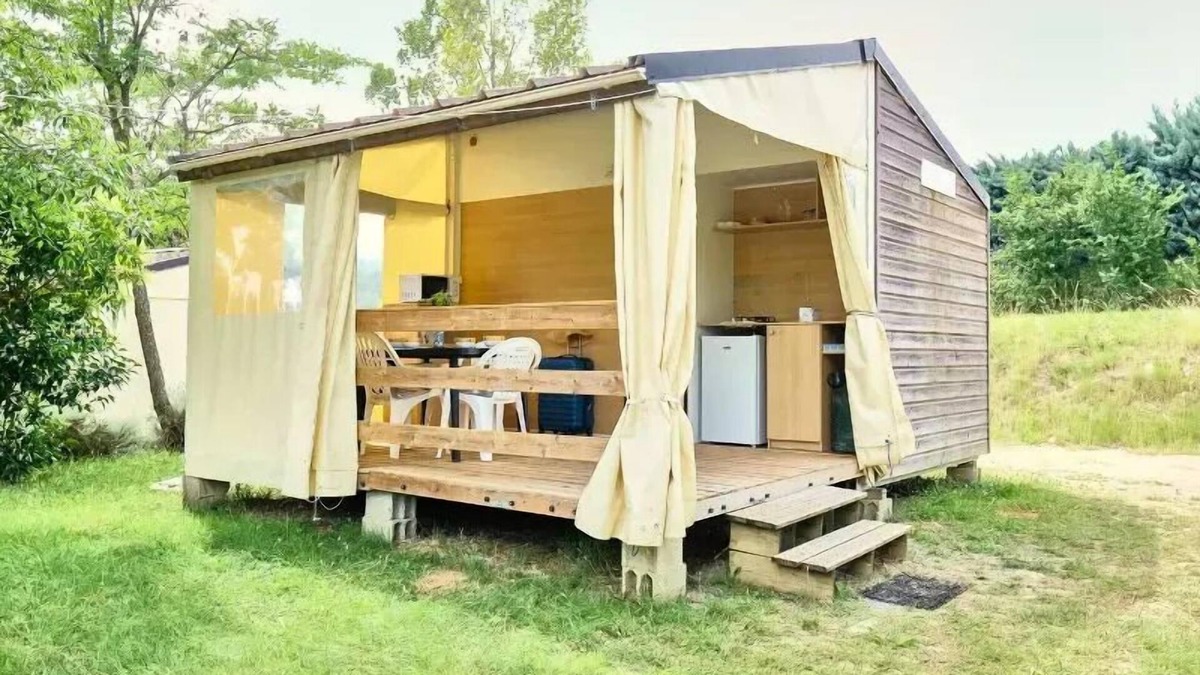 Lussas House | Camping maeva Escapades Ludo Parc * - 3-room canvas bungalow for 5 people (4 adults + 1 child under 9) without bathroom