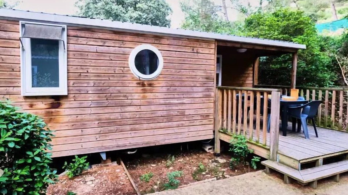 Orgon House | Camping maeva Respire La Vallée Heureuse * - Cozy Mobile Home 3 Rooms 5 People Air Conditioned