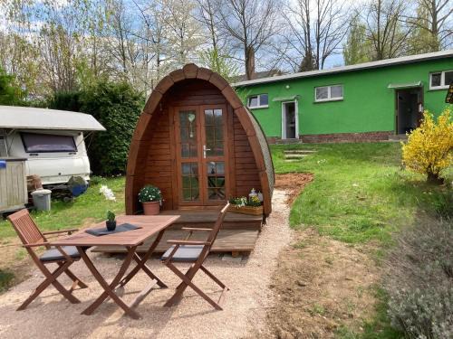 Langenbernsdorf Apartment | Camping POD mit Seeblick