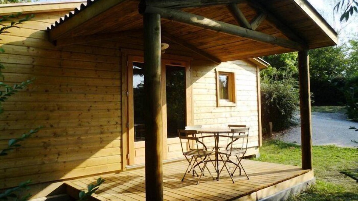 Cassagnabere-Tournas House | Camping Pré Fixe **** - Chalet Eco-nature 3 Rooms 4 People