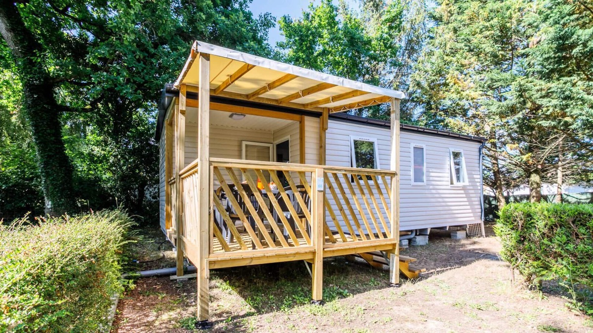 L'Aiguillon-sur-Vie House | Camping Ushuaïa Le Parc de La Grève **** - Mobil Home Plaisir 4 Rooms 6 People + TV