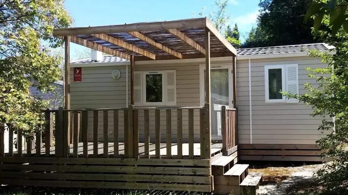 Saint-Ambroix House | Campsite Beau Rivage * - Mobile home - 2 Bedrooms - All comfort air conditioning 4 people