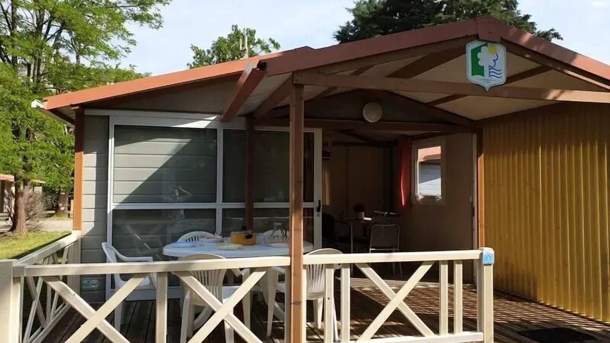 Saint-Didier-sous-Aubenas Ski Chalet | Campsite le Verger de Jastres * - Chalet MOREA 5 persons