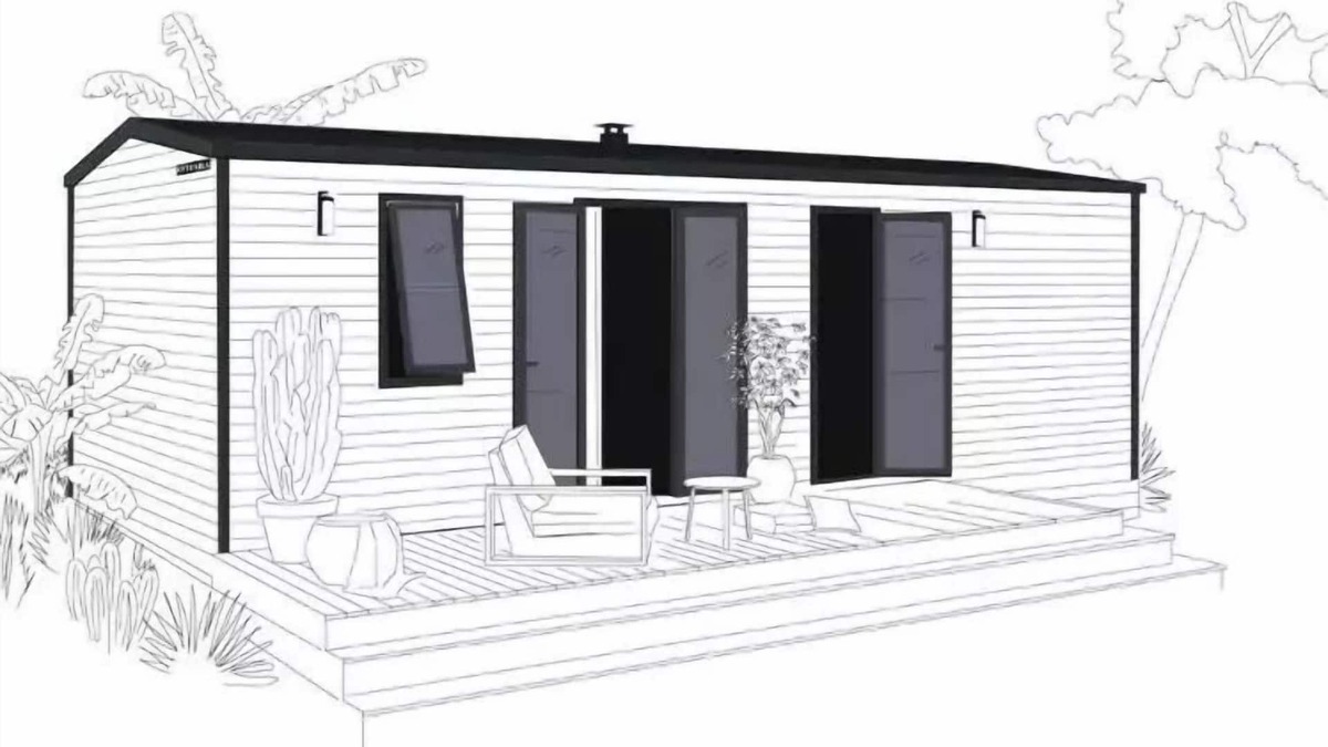 Saint-Satur House | Campsite Les Portes de Sancerre*** - Mobile home Ohara 884 4 Rooms 6 People