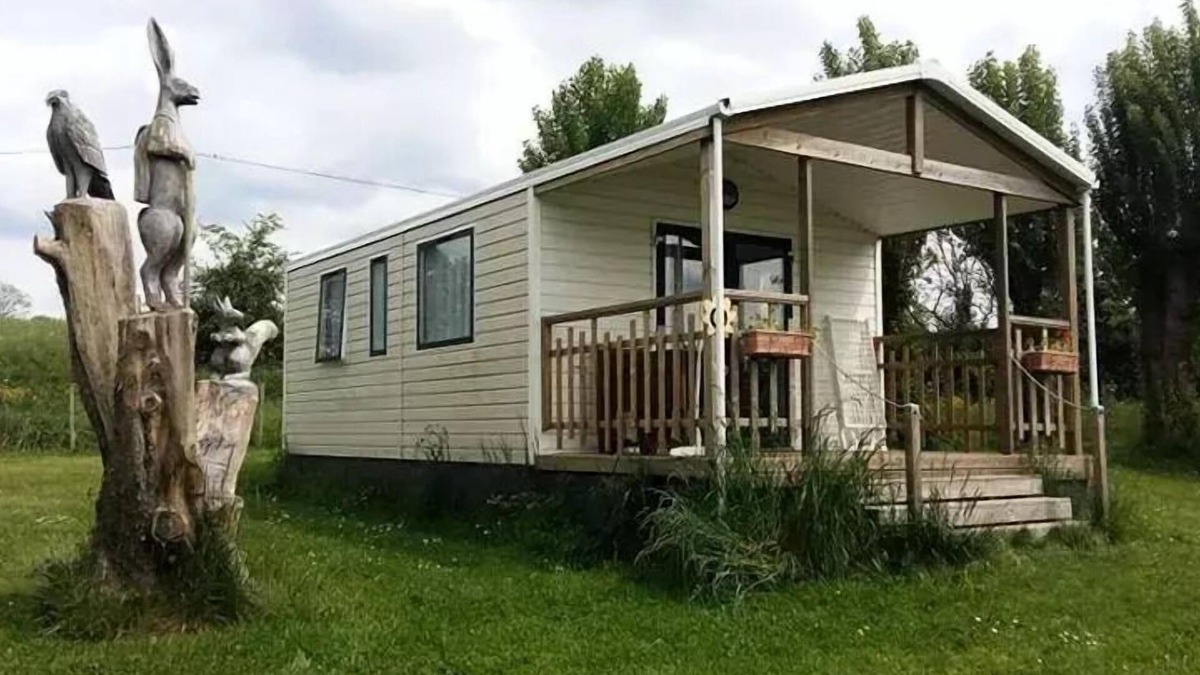 Le Grez House | Campsite Les Tournesols * - Mobil home Panama 32m2 (23m2 +9m2 terrace) - 2 bedrooms 4 people