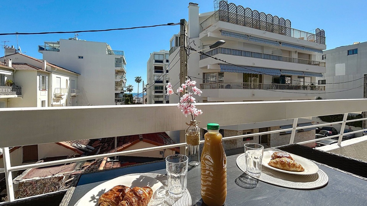 Pointe Croisette Apartment | Cannes: Palm Beach area - 1 bedroom apartment - terrace, sea view