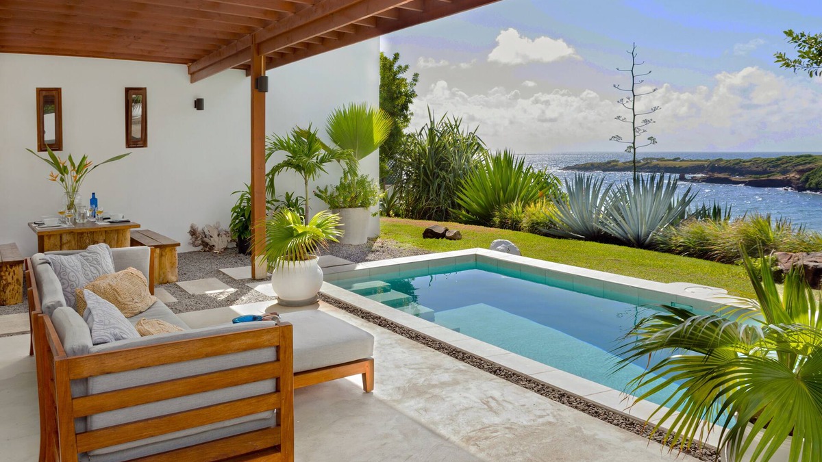Crochu Villa | Caribbean Modern Ocean Front Villa, 2 Bedrooms