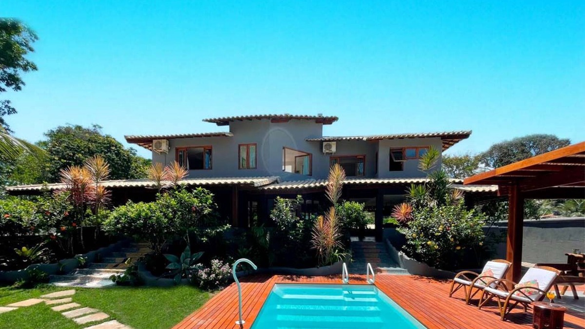 Arraial d'Ajuda House | Casa com Piscina em Arraial D'ajuda a 120 Metros da Praia