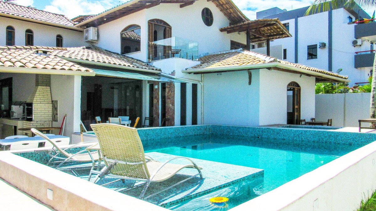 Sao Francisco Ski Chalet | Casa a 250m da Praia do Sul com Wi-Fi em Ilhéus/BA