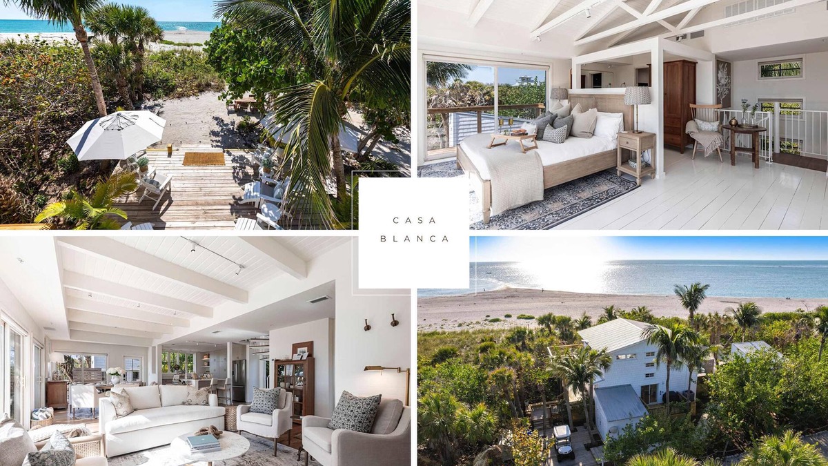 North Captiva House | Casa Blanca on the Gulf: Elegant Beachfront Oasis