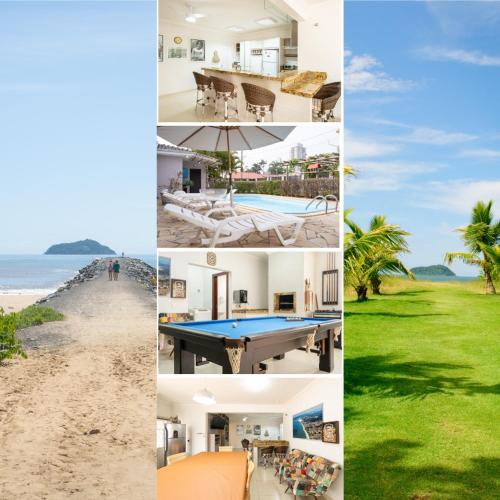 Itacolomi House | Casa Completa com Piscina Churrasqueira Sinuca Wi-Fi e Garagem para 4 Carros a 350m da Praia Acomoda 12 Pessoas, 4 Quartos com Ar-Condicionado