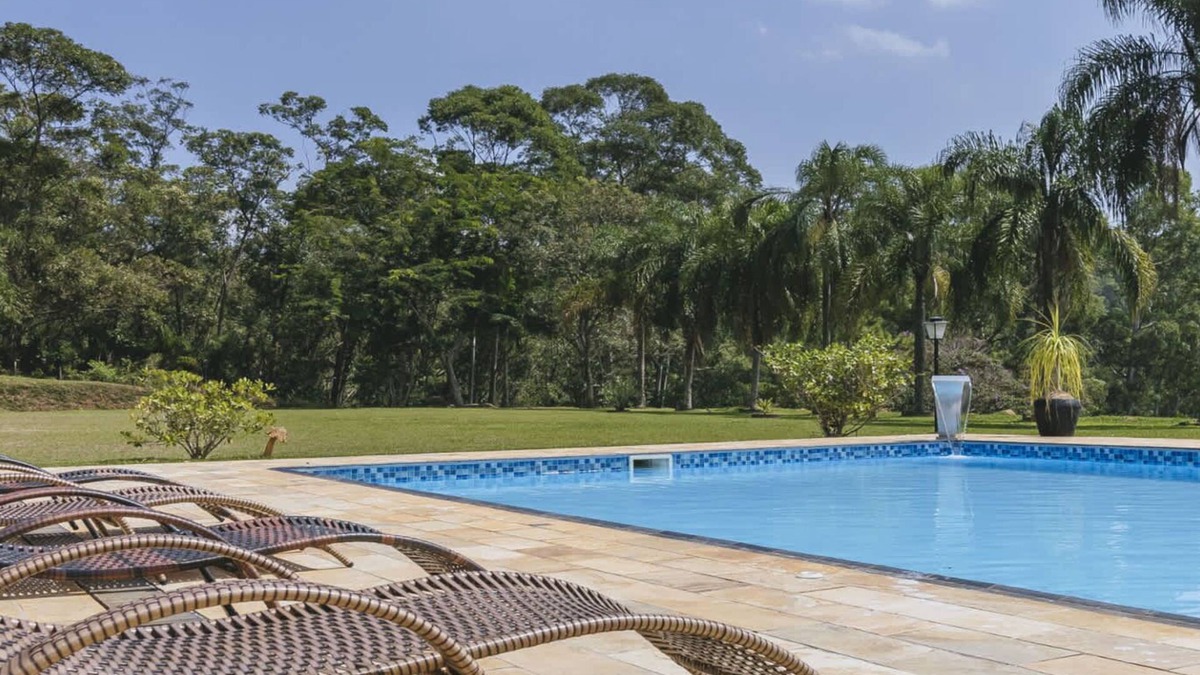 Portao House | Casa de Campo em Atibaia Piscina e Churrasqueira