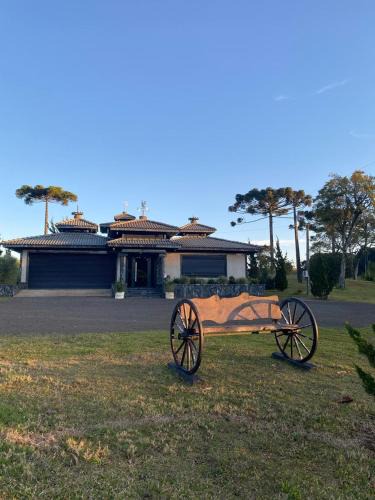 Fraiburgo House | Casa de Pedra Espaçosa na Fazenda