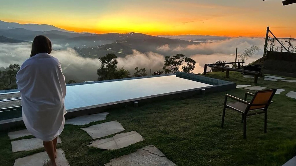 Itabirito Cottage | Casa de Temporada em Acuruí, com Vista Para Montanha de Frente Para Represa