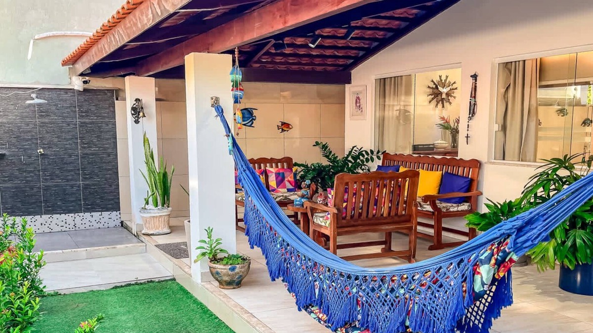 Caixa-Pregos House | Casa na Praia em Vera Cruz com Varanda Gourmet