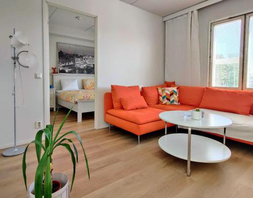 Rauma Apartment | Casa Naranja, stylish 43m2 1 bedroom with sauna