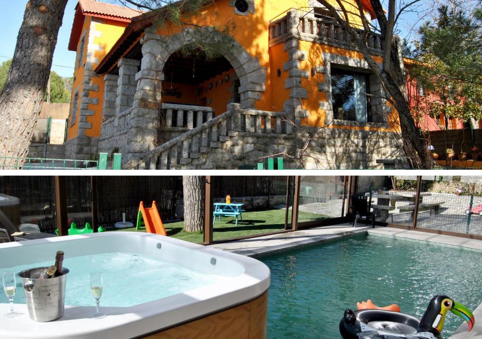 Collado Mediano House | Casa Rural Mansion Adela con Piscina y Jacuzzi