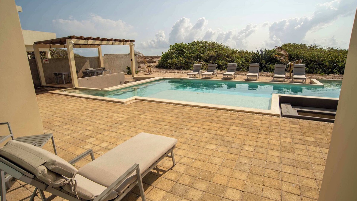 Salina Grande Apartment | Casa Serena: Oasis in front of the Caribbean with Pool and Terrace