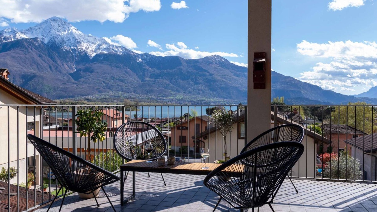 Sorico Apartment | Casa Vista Lago Como for 6 persons with kitchen
