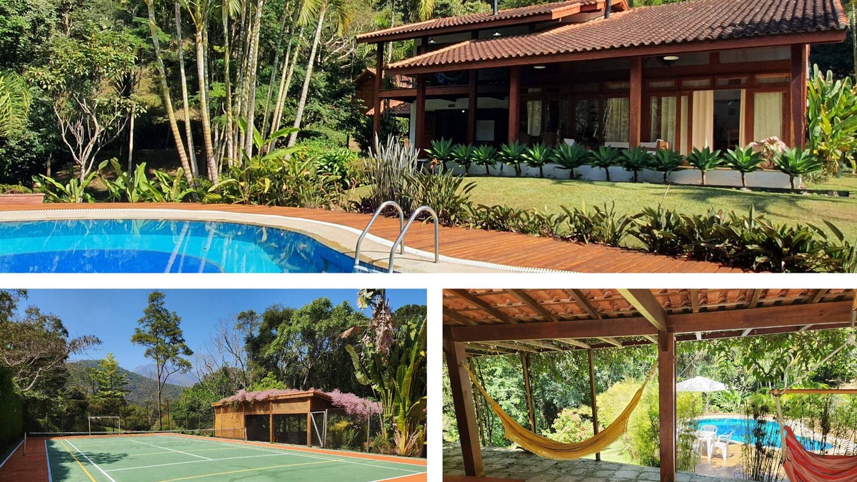 Itaipava House | Casakor, beautiful villa in Itaipava, 4 bedrooms, pool, tennis court,