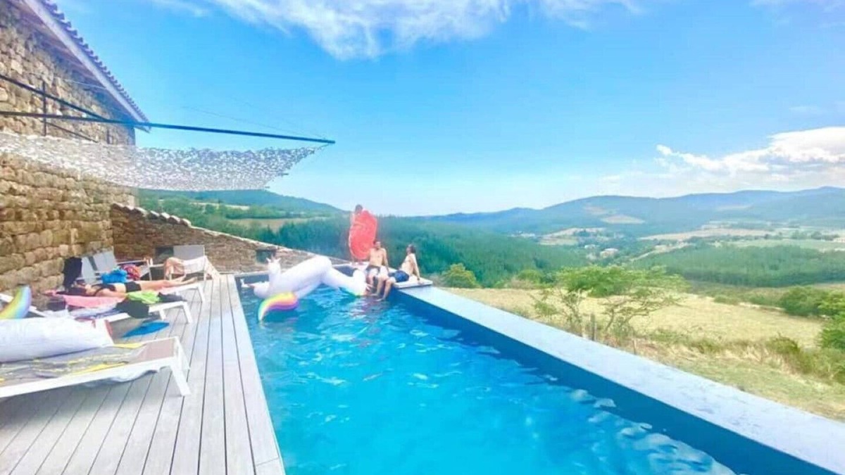 Vaudevant Other | Casariou Les Bernards Villa Ardeche, nordique bath, infinity pool,billiard,view